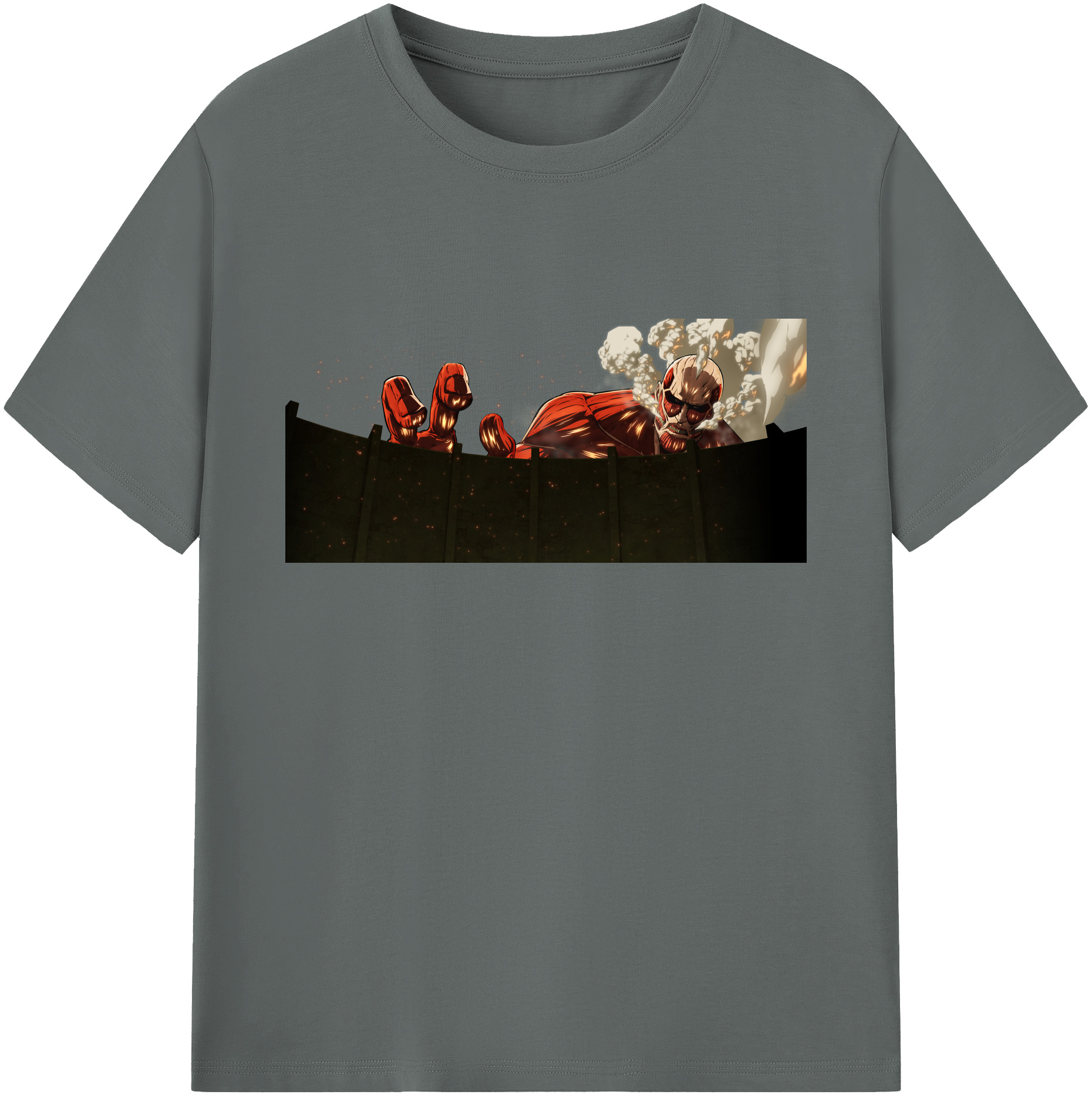 （画像用） 進撃の巨人 Attack on Titan 綿100％ メンズ半袖Tシャツ｜肌触りやわらか＆通気性